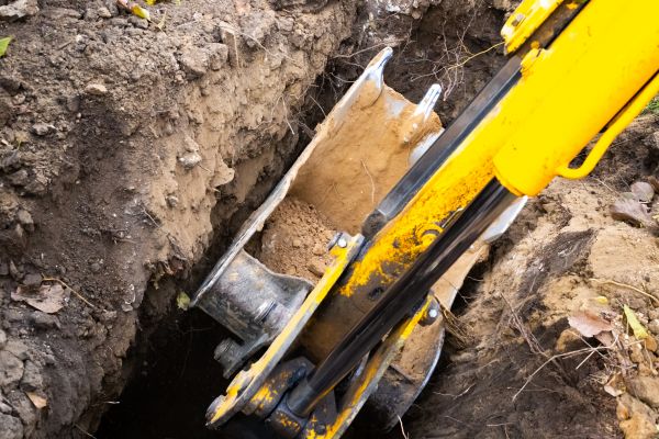 Downspout Trenching in Littleton