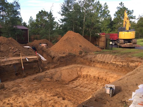 Pool Site Excavation in Littleton